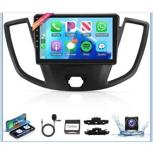 Car Radio for Ford Transit 2013-2019, 2G+64G 9", CarPlay, Android, Camera